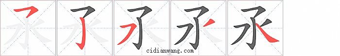 氶字笔顺分步演示图