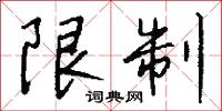 限制怎么写好看