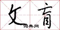 文盲怎么写好看