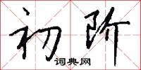 初阶怎么写好看