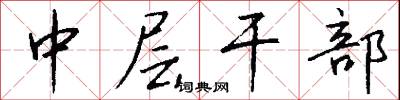 中层干部怎么写好看