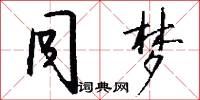 同梦怎么写好看