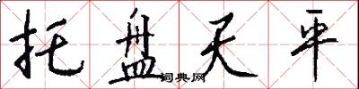 托盘天平怎么写好看