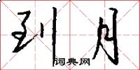 到月怎么写好看