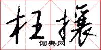 枉攘怎么写好看