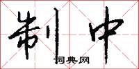 制中怎么写好看