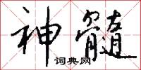 神髓怎么写好看