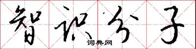 智识分子怎么写好看