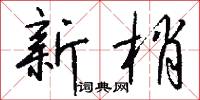 新梢怎么写好看