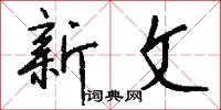 新文怎么写好看