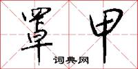 罩甲怎么写好看