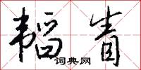 韬眚怎么写好看