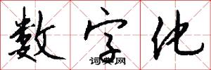 数字化怎么写好看