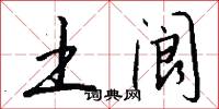 土阆怎么写好看