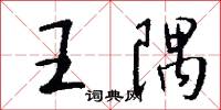 王隅怎么写好看