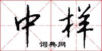 中样怎么写好看