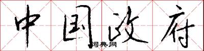 中国政府怎么写好看