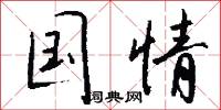 国情怎么写好看