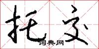 托交怎么写好看