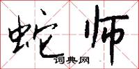 蛇师怎么写好看