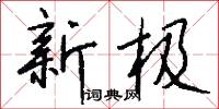 新极怎么写好看