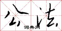 公法怎么写好看