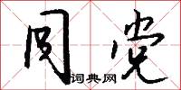 同党怎么写好看