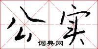 公实怎么写好看