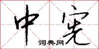 中宪怎么写好看