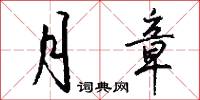 月章怎么写好看