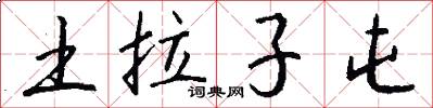 土拉子屯怎么写好看