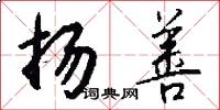 扬善怎么写好看