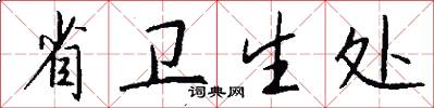 省卫生处怎么写好看