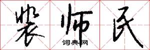 裴师民怎么写好看