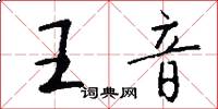 王音怎么写好看