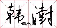 韩澍怎么写好看