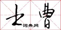 士曹怎么写好看