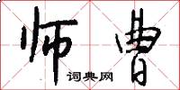 师曹怎么写好看