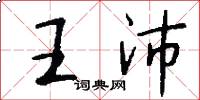 王沛怎么写好看