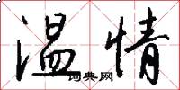 温情怎么写好看