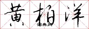 黄柏洋怎么写好看