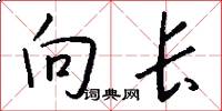 向长怎么写好看