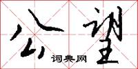 公望怎么写好看