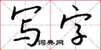 写字怎么写好看