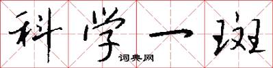 科学一斑怎么写好看