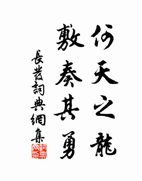 佚名何天之龙，敷奏其勇书法作品欣赏