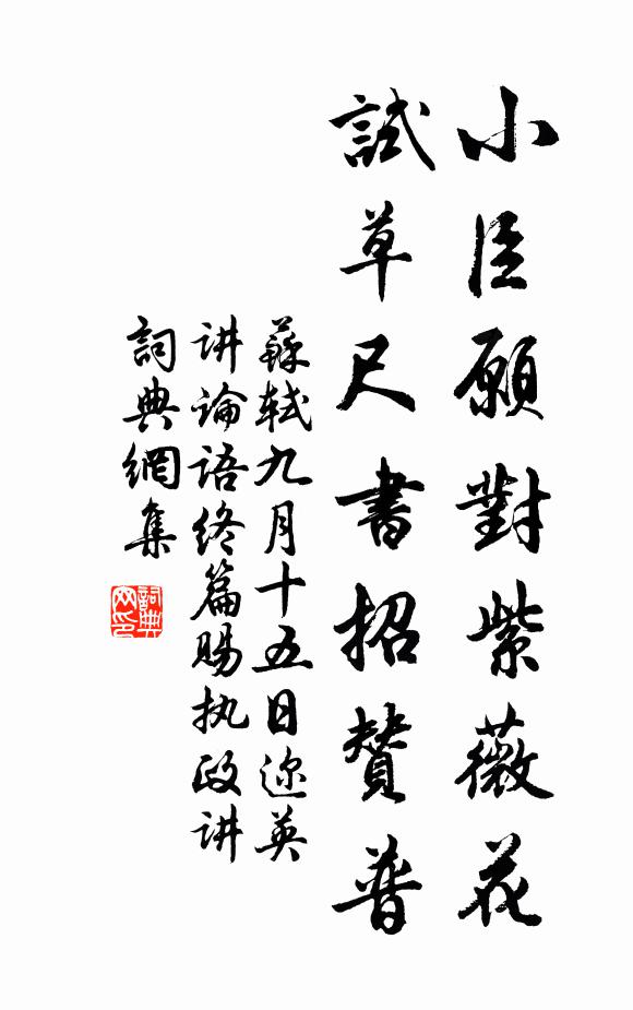 苏轼小臣愿对紫薇花，试草尺书招赞普书法作品欣赏