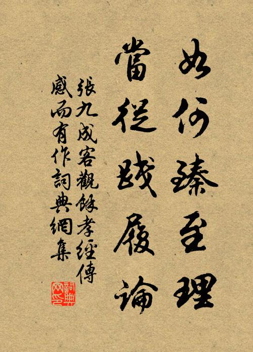 张九成如何臻至理，当从践履论书法作品欣赏