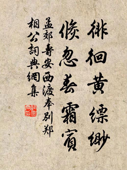 孟郊徘徊黄缥缈，倏忽春霜宾书法作品欣赏