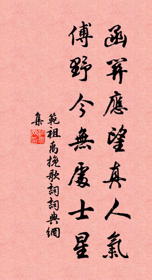 范祖禹函关应望真人气，傅野今无处士星书法作品欣赏